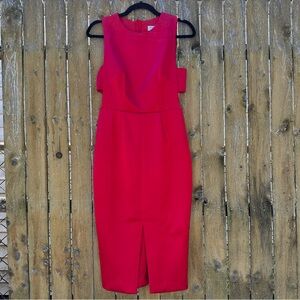KEEPSAKE The Only One Midi Dress in Red Sz S